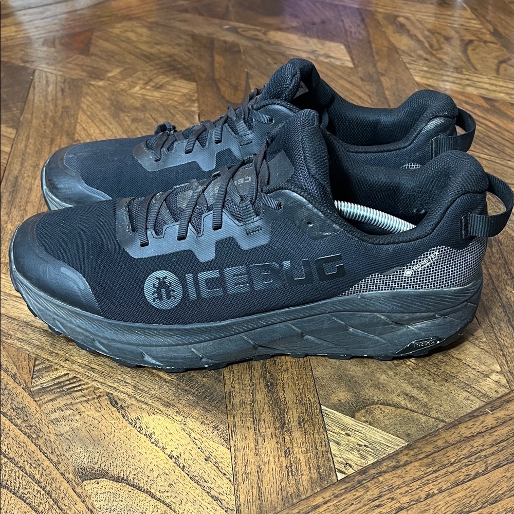 Icebug Arcus GORE-TEX True Black Running Shoes, Men’s Sz 13, Waterproof